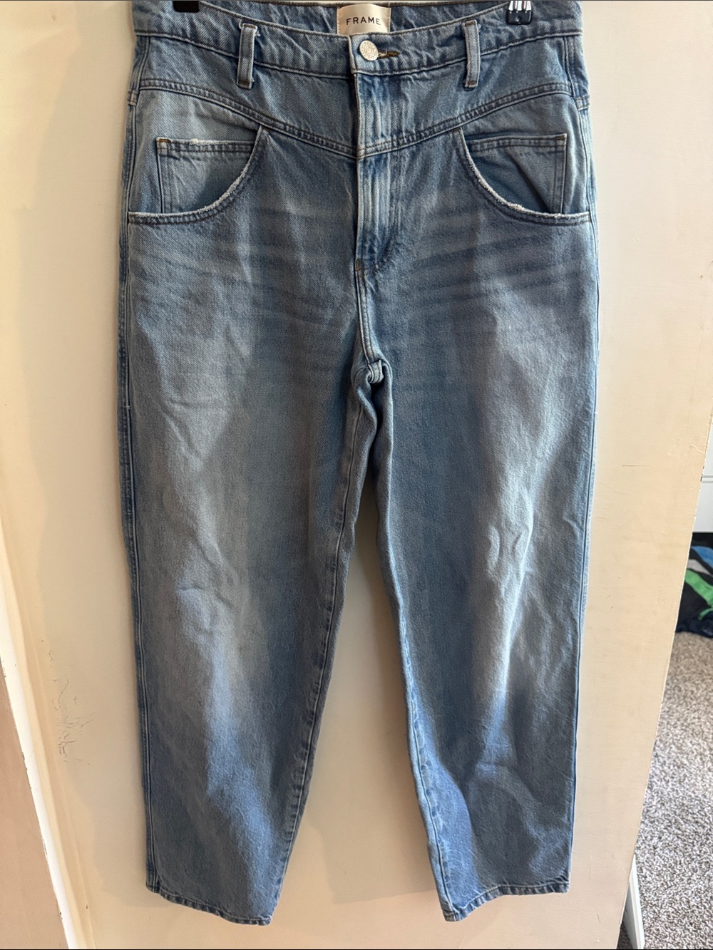 Frame Denim Light Blue High-Waist Boyfriend Jeans - Picture 3 of 3